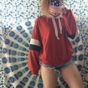 Unisex Red White and Blue Hoodie
